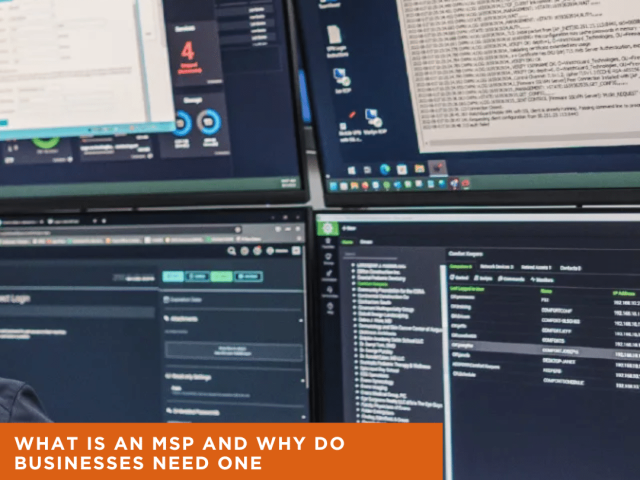 Managed Service Provider team monitoring business IT systems and cybersecurity networks